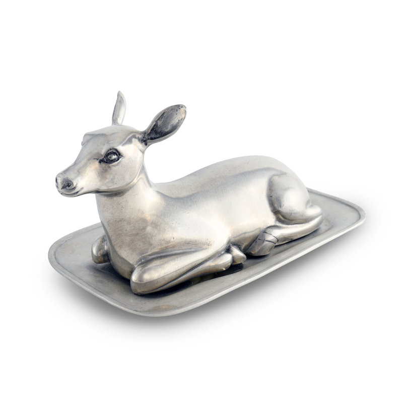 Vagabond House Lodge Doe / Deer Butter Dish Wayfair